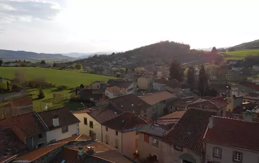 Chauriat, vue du ciel