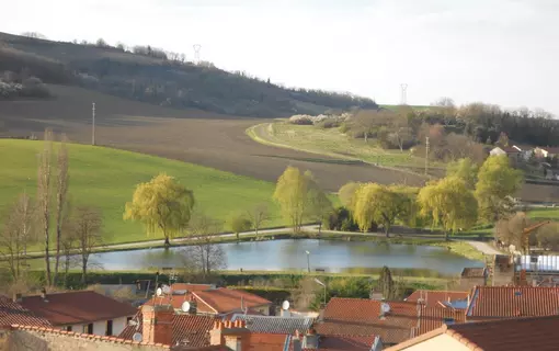 Chauriat, vue du ciel