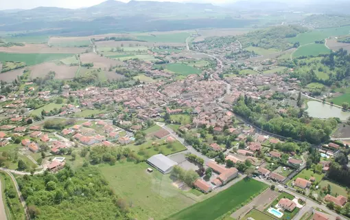 Chauriat, vue du ciel