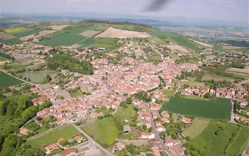 Chauriat, vue du ciel