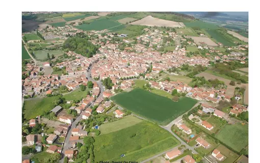 Chauriat, vue du ciel