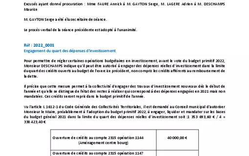 Compte rendu 2022